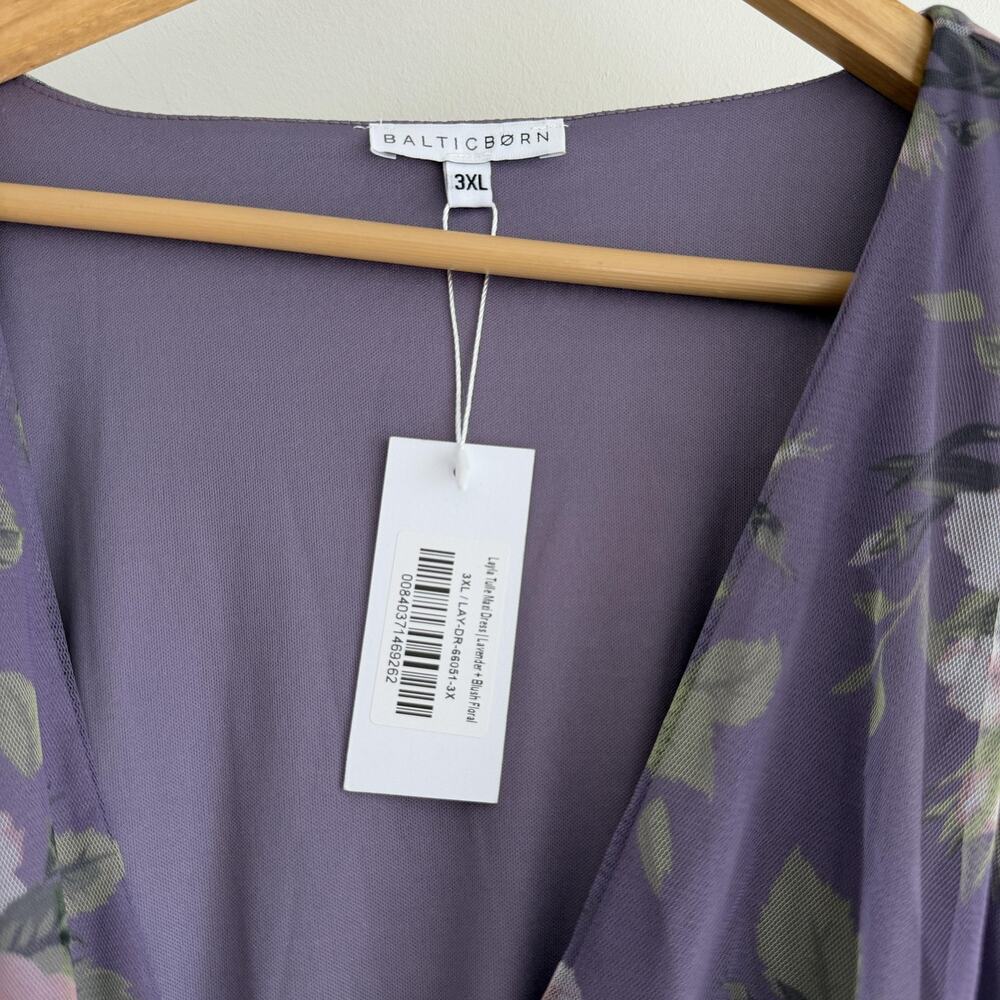 Baltic Born Dress 3XL Purple Layla‎ Tulle Floral Maxi Boho Romantic Ethereal - Picture 8 of 10
